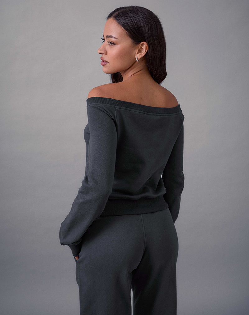 Image of Airazo Bardot Sweater in Beluga Grey