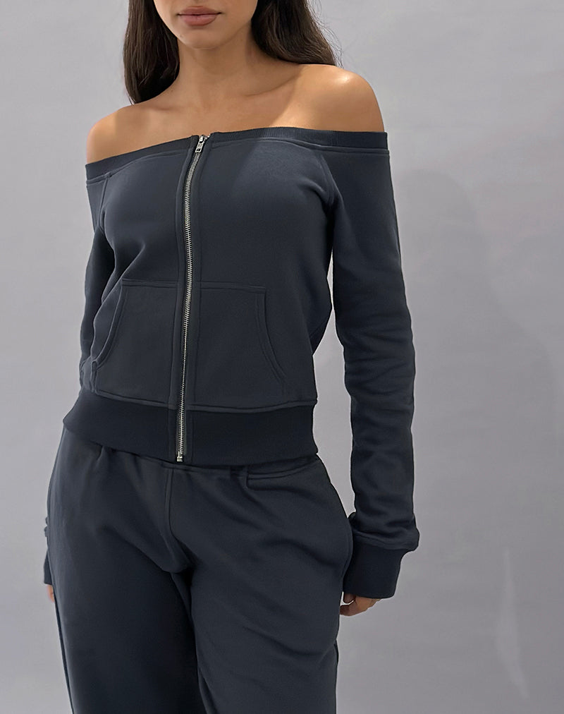 Image of Airazo Bardot Sweater in Beluga Grey