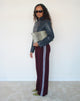 Image of Mipazu Trouser in Fig with Cool Blue Binding