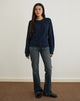 Image of Anitra Cardigan in Cable Knit Navy