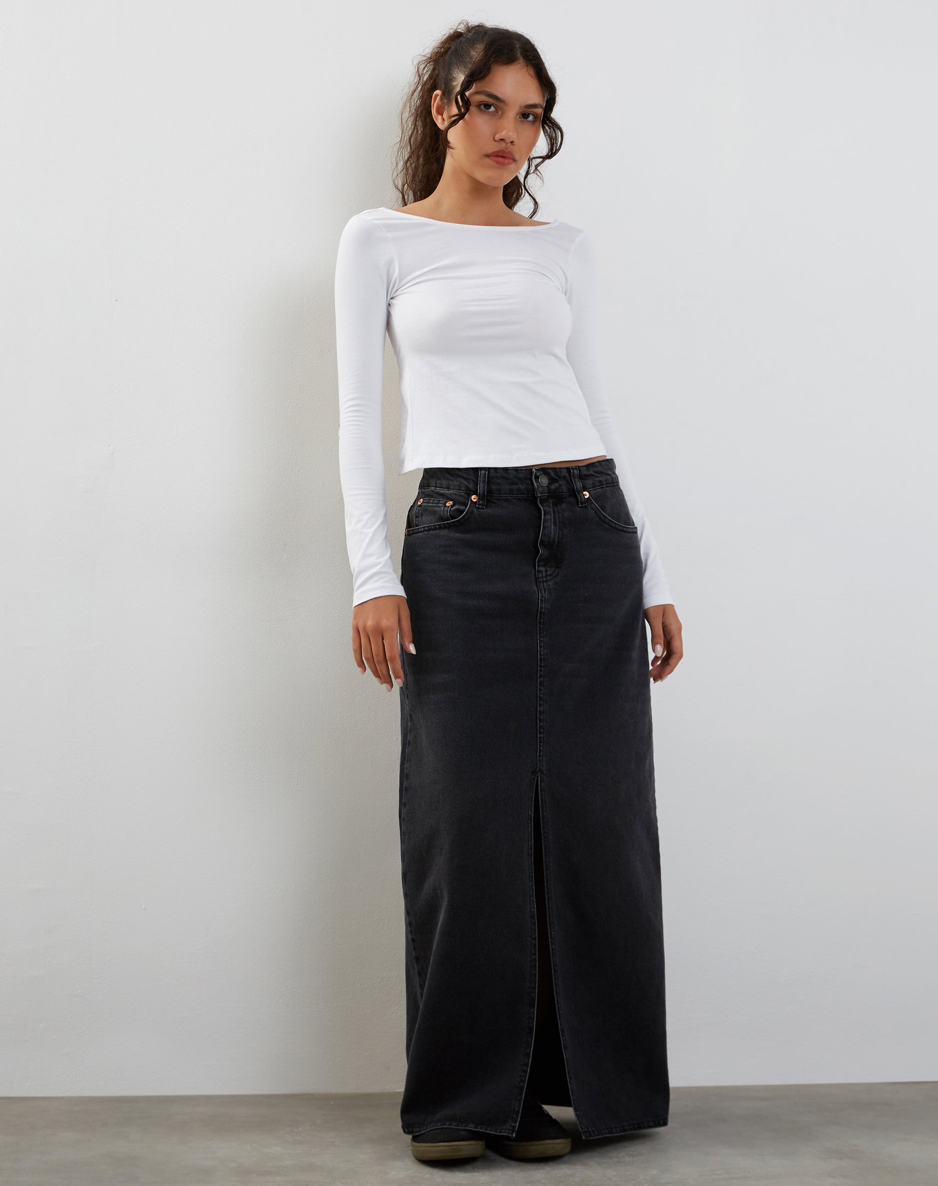 Image of Ansita Long Sleeve Top in White