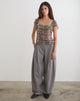 Image of Arden Tie Waist Trouser in Tailoring Grey