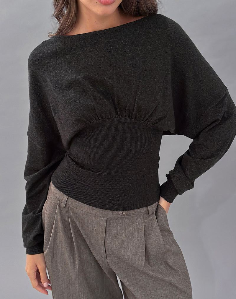 Arvel Jumper in Knit Charcoal
