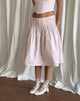 Image of Asada Midi Skirt in Light Pink