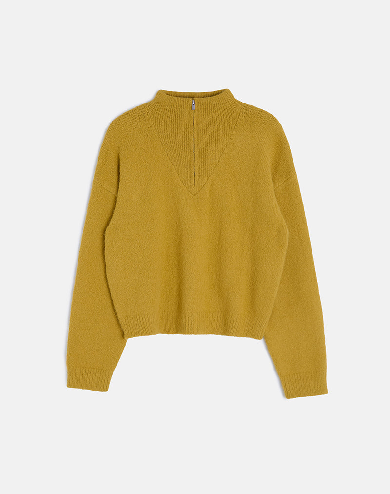Image of Atine Jumper in Ochre Mustard