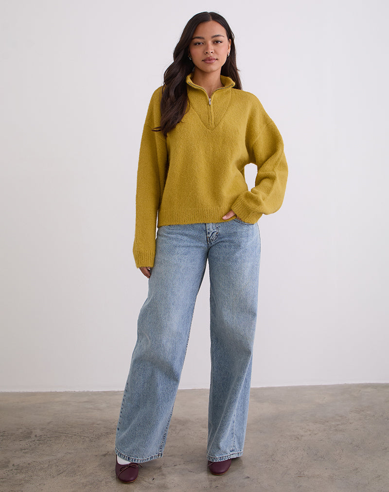 Image of Atine Jumper in Ochre Mustard
