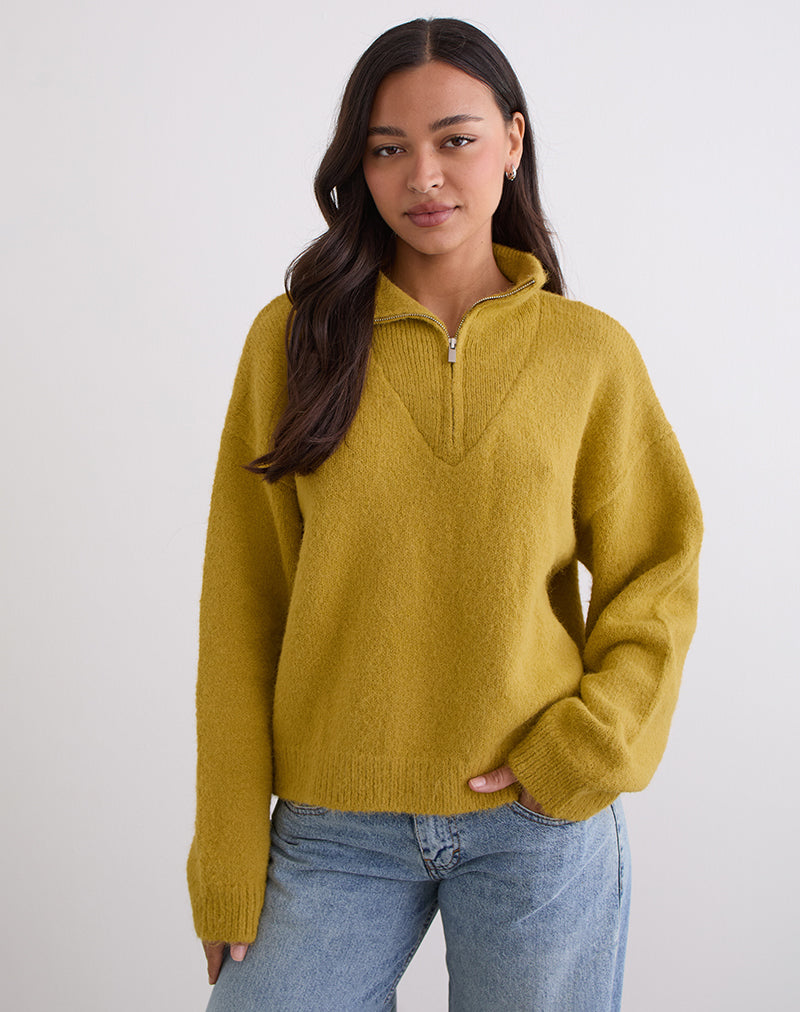 Image of Atine Jumper in Ochre Mustard
