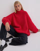 Image of Amato Oversized Jumper in Red
