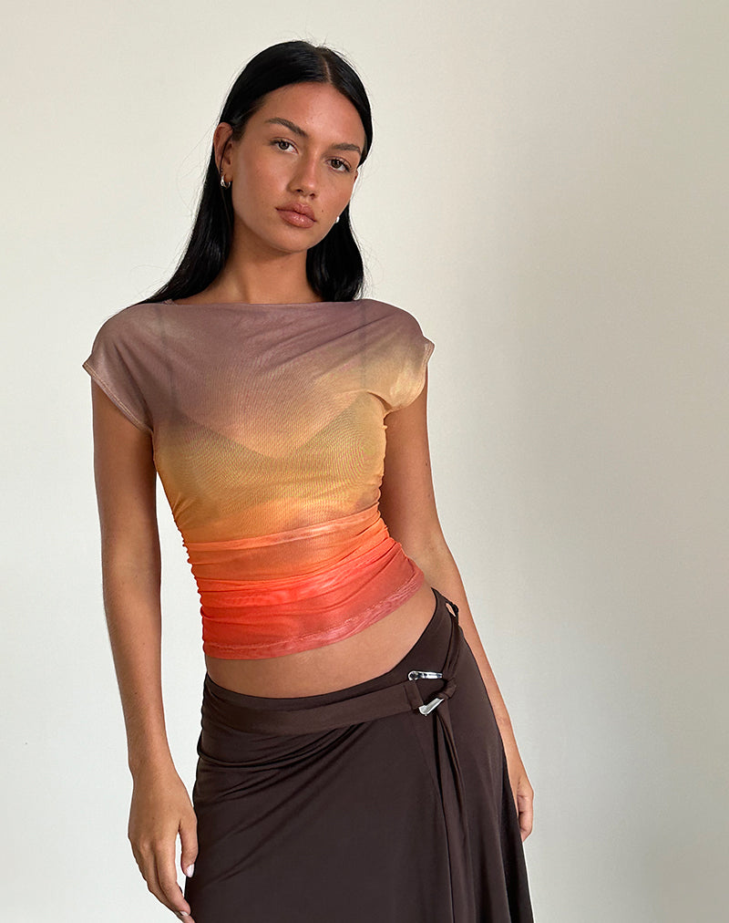 mesh top orange