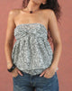 Image of Belira Bandeau Top in Bloom Paisley Pale Blue