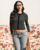 Image of Bhavina Cardigan in Mono Polka