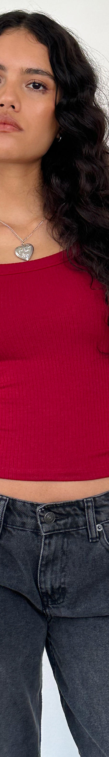 Adrenaline Red Extra Long Sleeve Top | Binlo – motelrocks.com