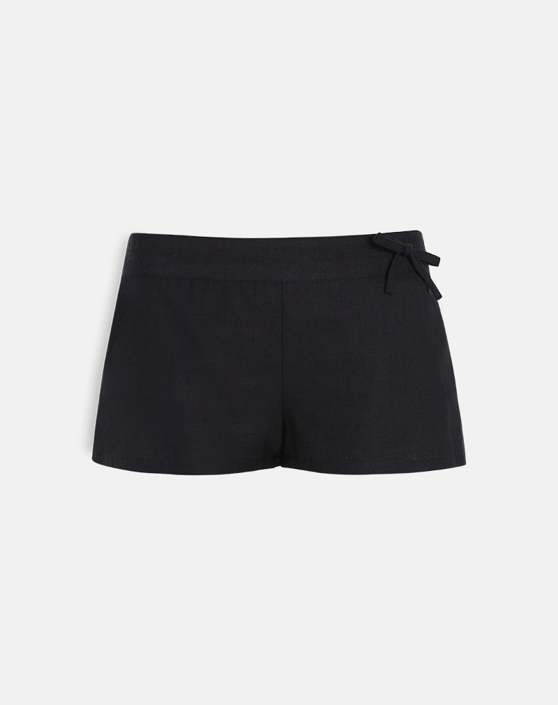 Image of Blazy Tie Shorts in Black