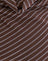 Diagonal Stripe Flocked Brown and Cream