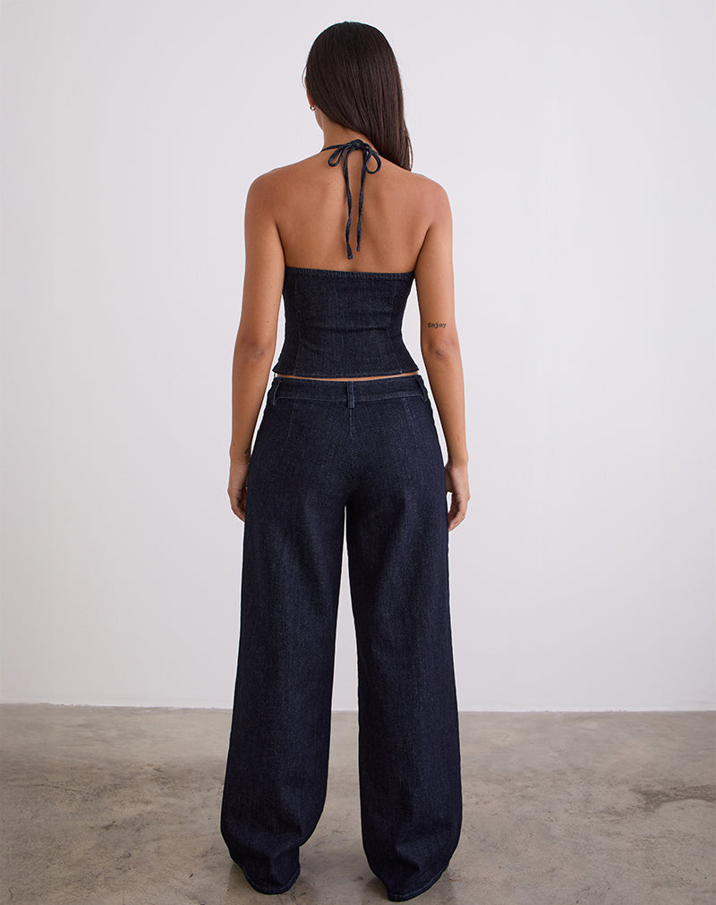 Image of Nuvia Trousers in Chambray Indigo