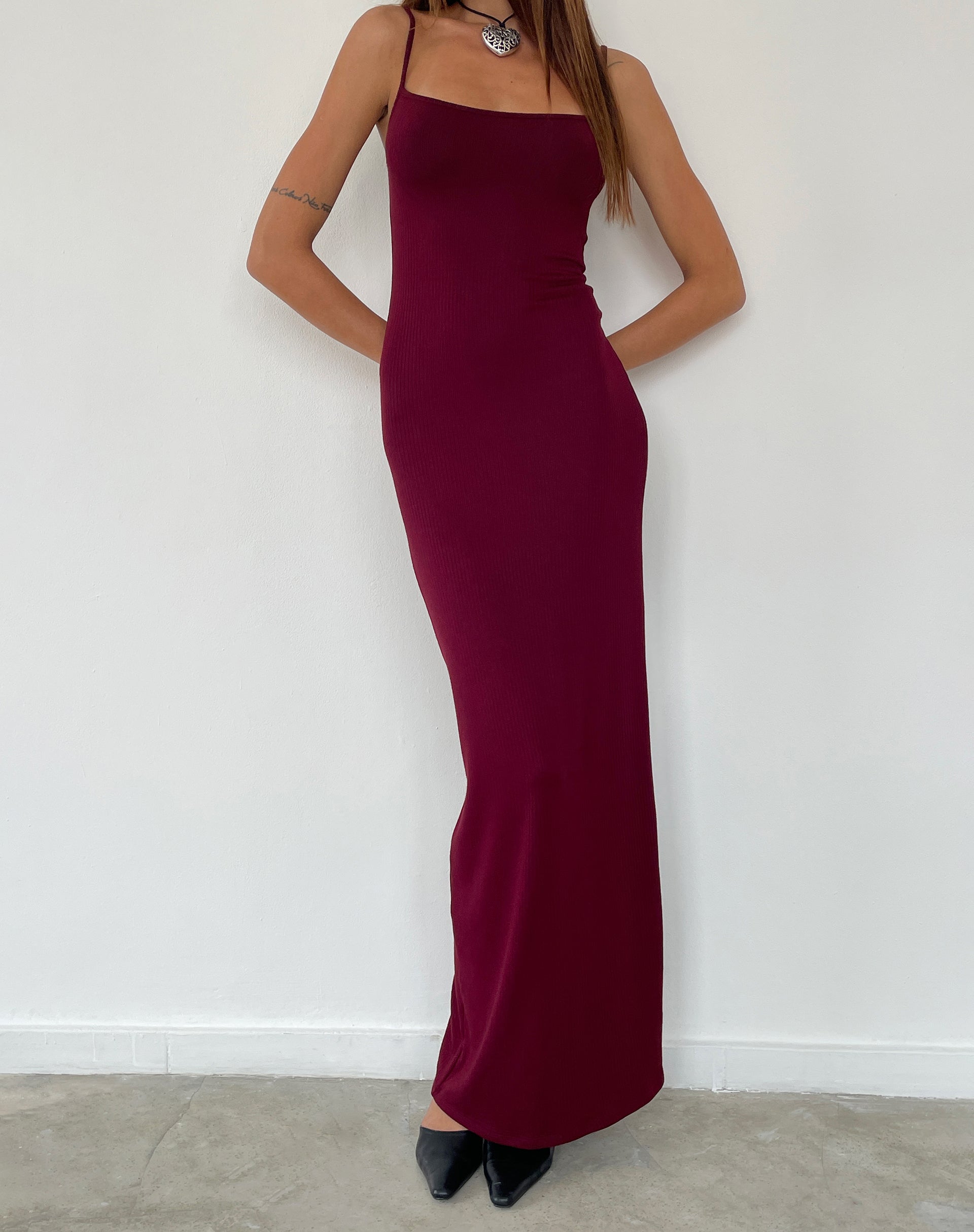 burgundy ribbed maxi dress Burgundy Ribbed Long Sleeve Maxi Dress PinkBlush