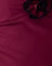  Burgundy with Rosette