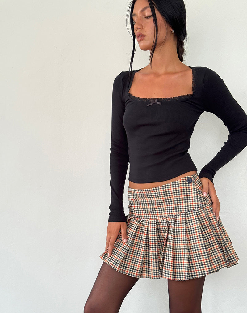 Casini Mini Skirt in Country Check