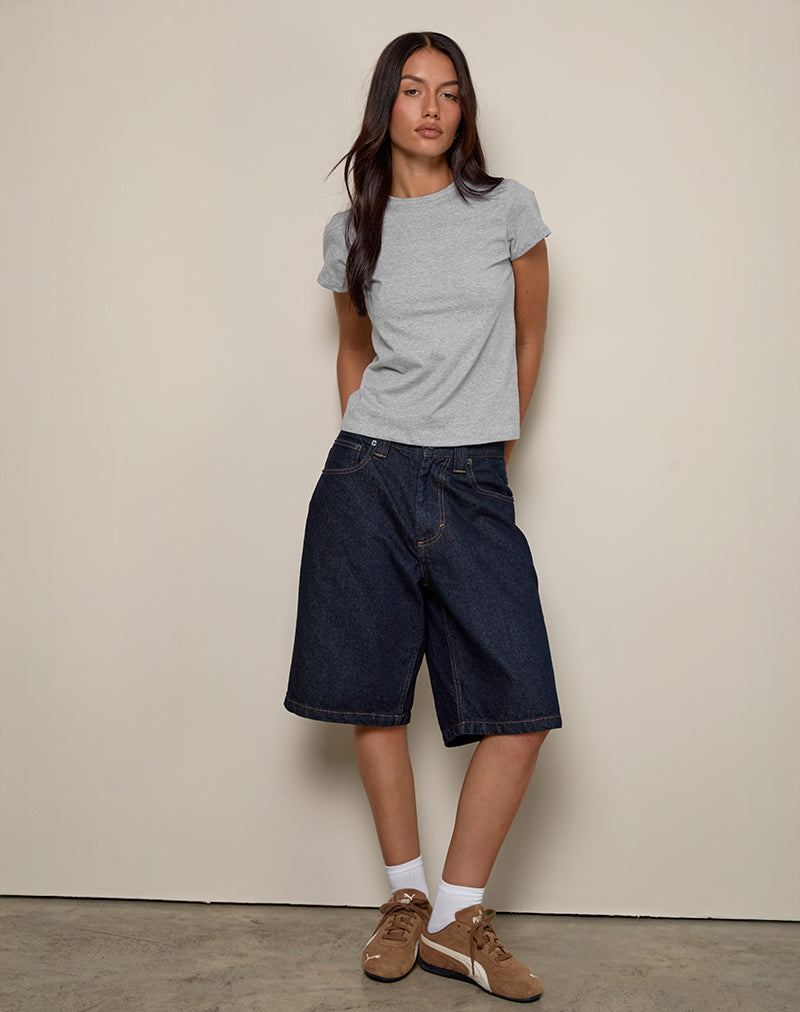 Image of Clio Baggy Tee in Grey Marl