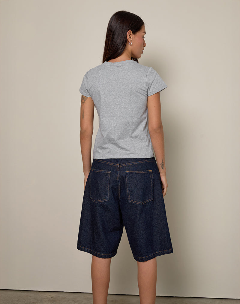 Image of Clio Baggy Tee in Grey Marl