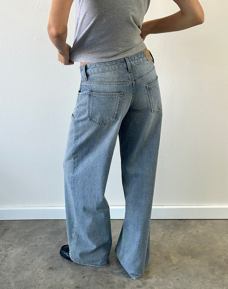 Image of Low Rise Roomy Jeans in Bright Blue Used