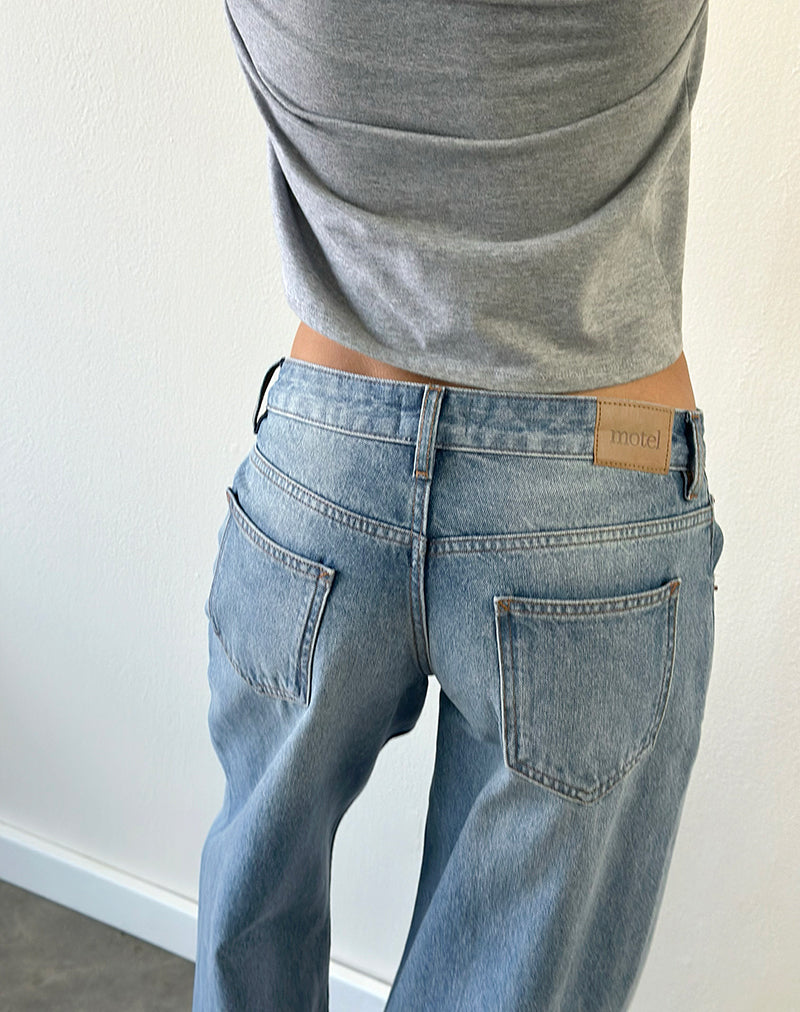 Image of Low Rise Roomy Jeans in Bright Blue Used