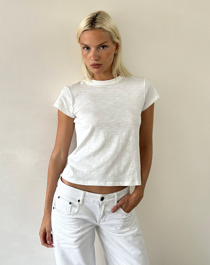 Clio Baggy Tee in Ivory