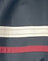  PU Black with Ivory and Red Stripe
