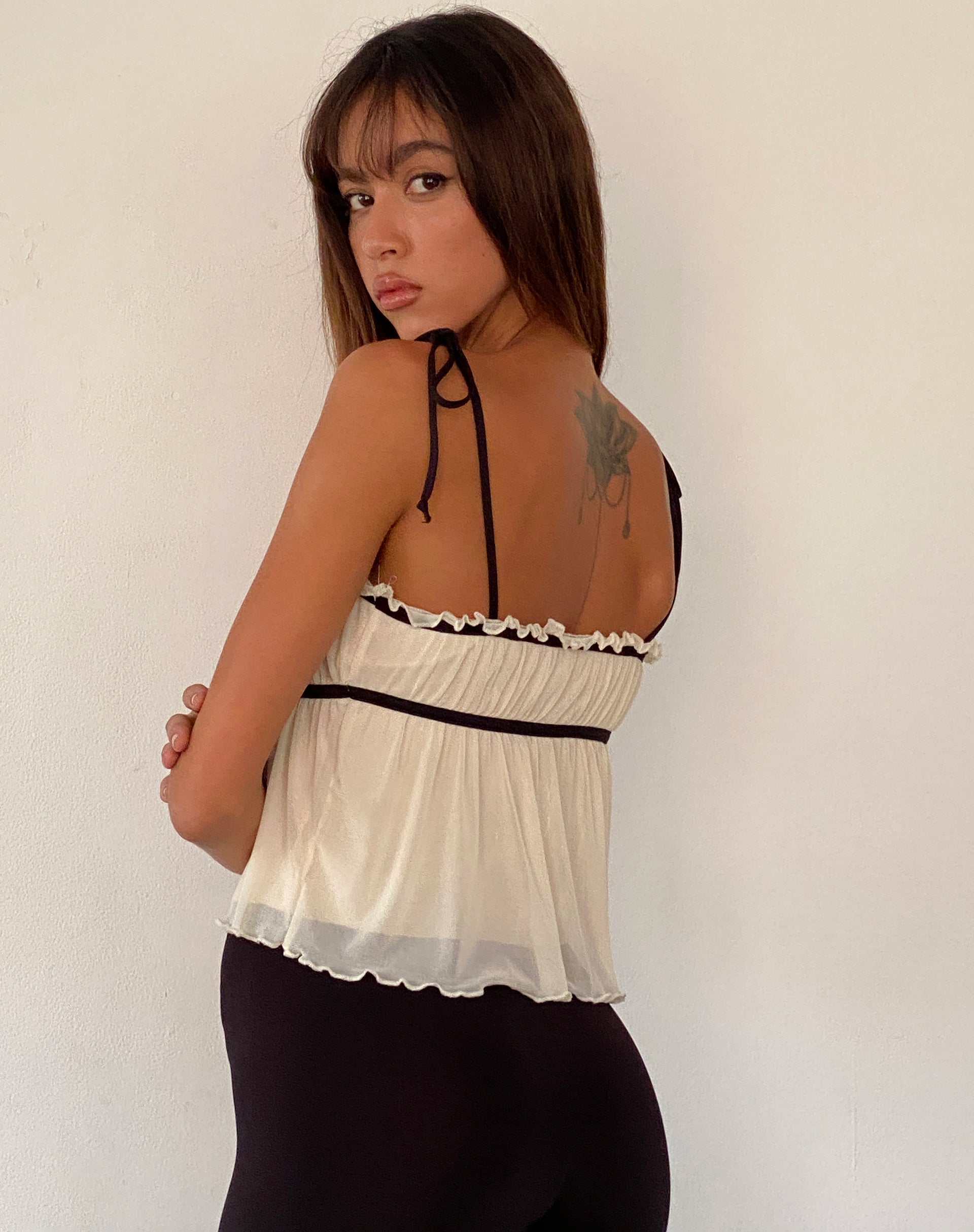 Cream camisole top deals