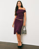 Image of Esmeray Midi Skirt in Rayon Jersey Fig