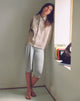 Image of Effy Tie Side Capri in Cupro Grey Marl