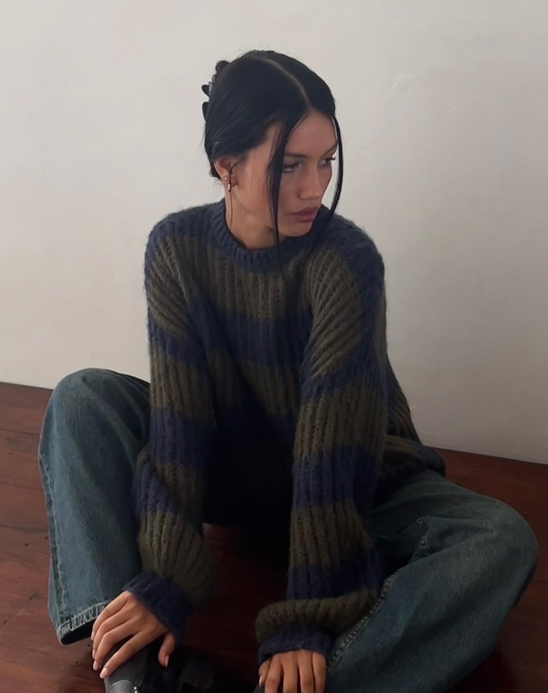 Khaki oversized deals jumper