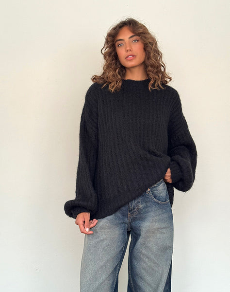 Knitted jumper hotsell black