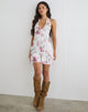 Image of Deliana Mini Dress in Femme Floral White