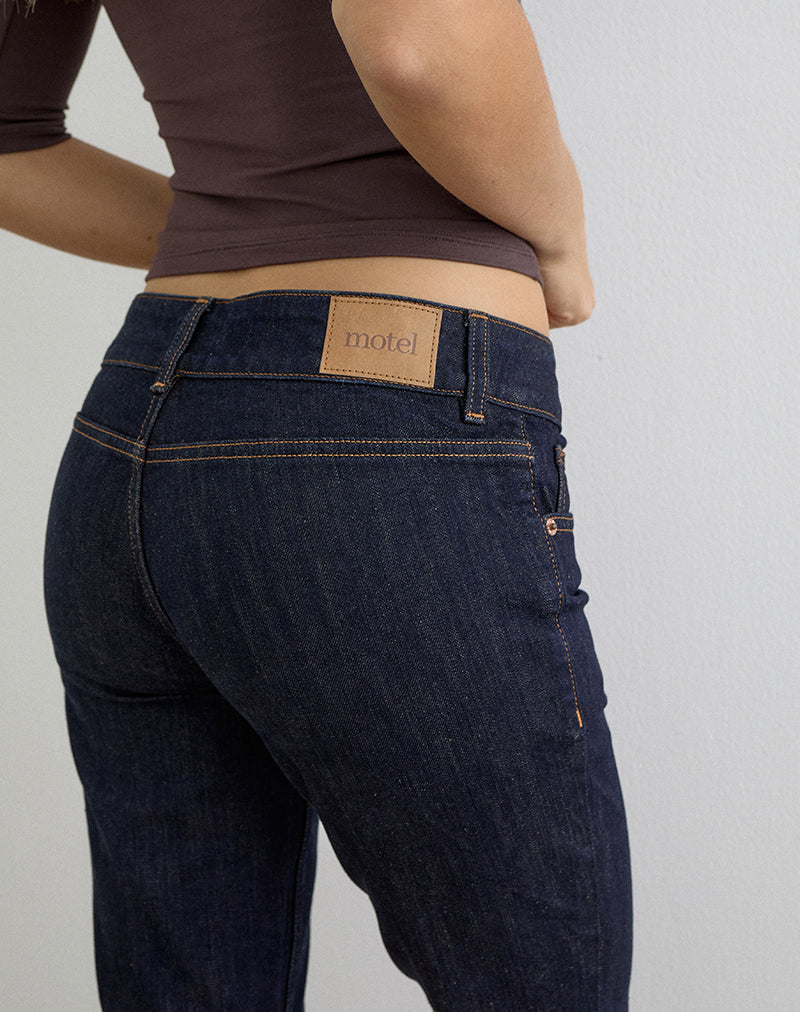 Denim Capri Jean in Indigo