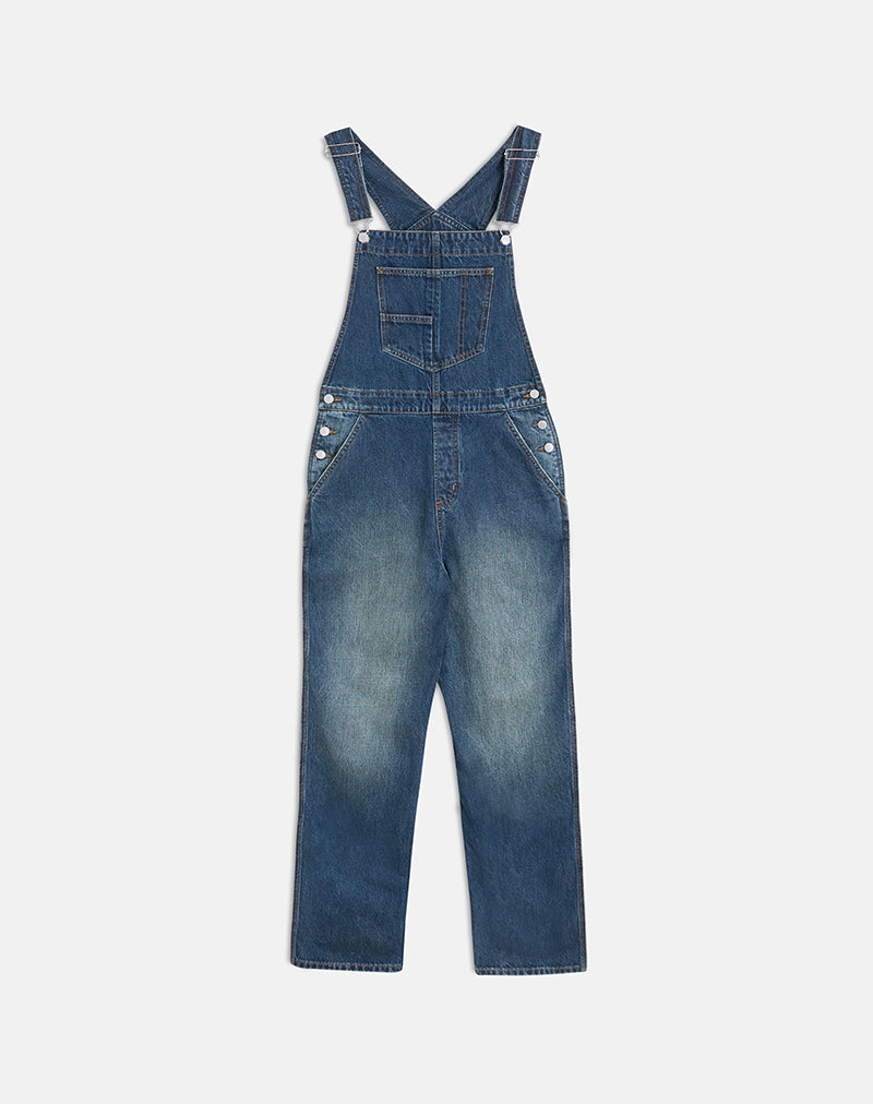 Mid Blue Tint | Denim Dungaree – motelrocks.com