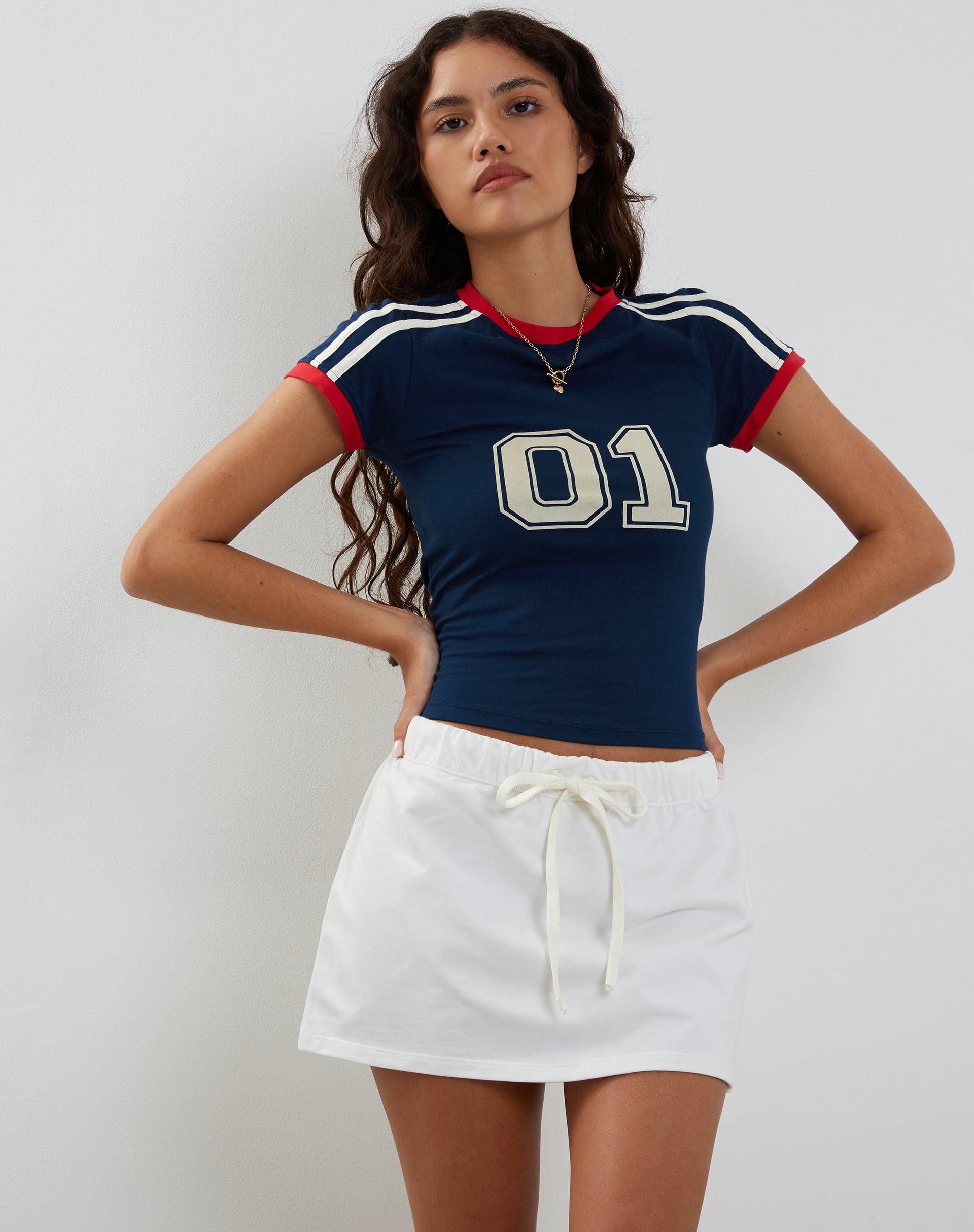 Image of Dheca Mini Skirt in White