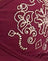 Burgundy with Floral Embroidery