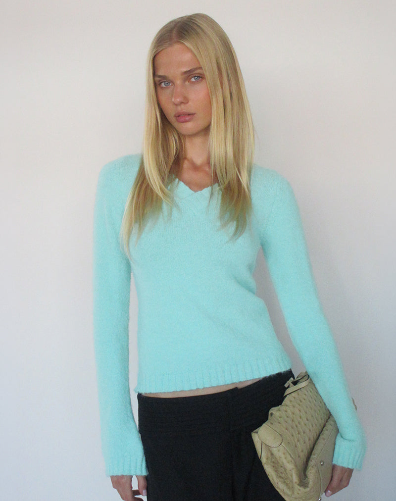 Image of Dinesa Jumper in Knit Blue Tint