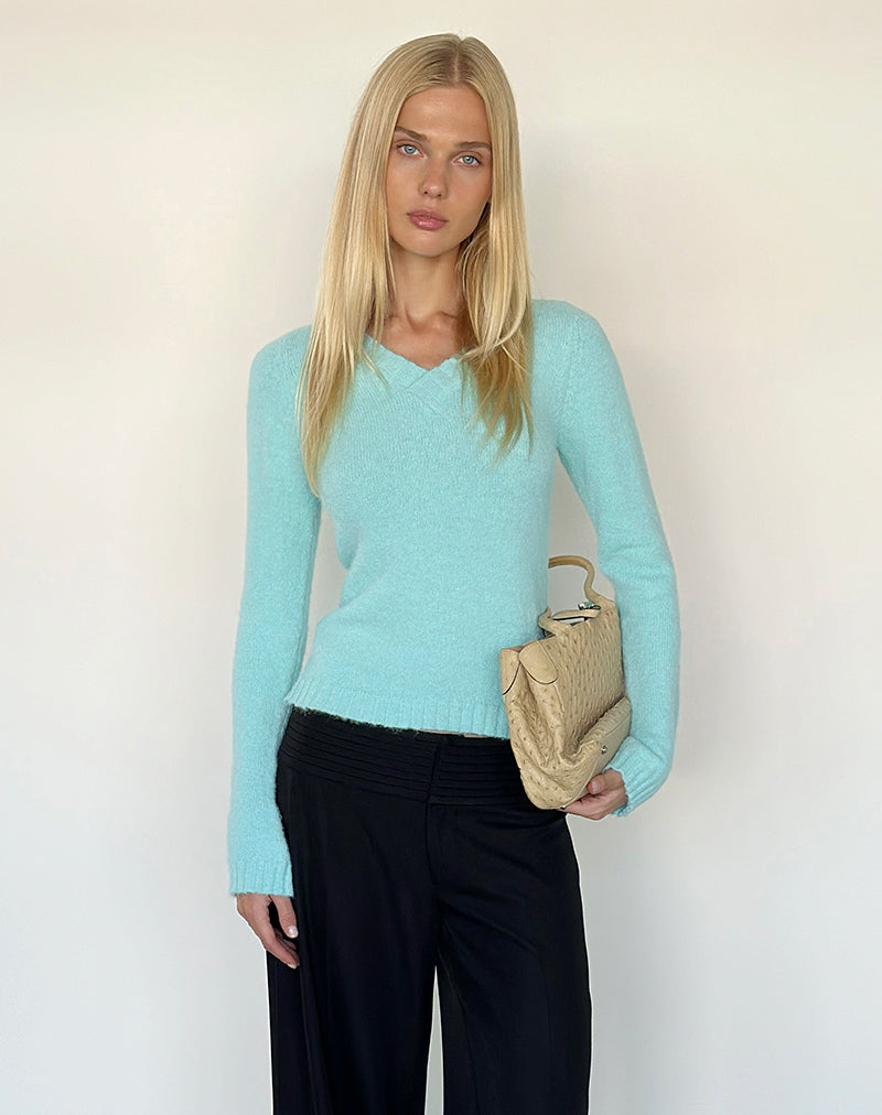Image of Dinesa Jumper in Knit Blue Tint
