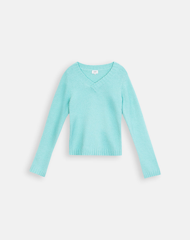 Image of Dinesa Jumper in Knit Blue Tint