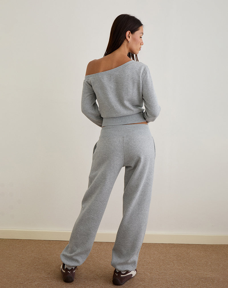 Image of Epsie Oversized Jogger in Grey Marl