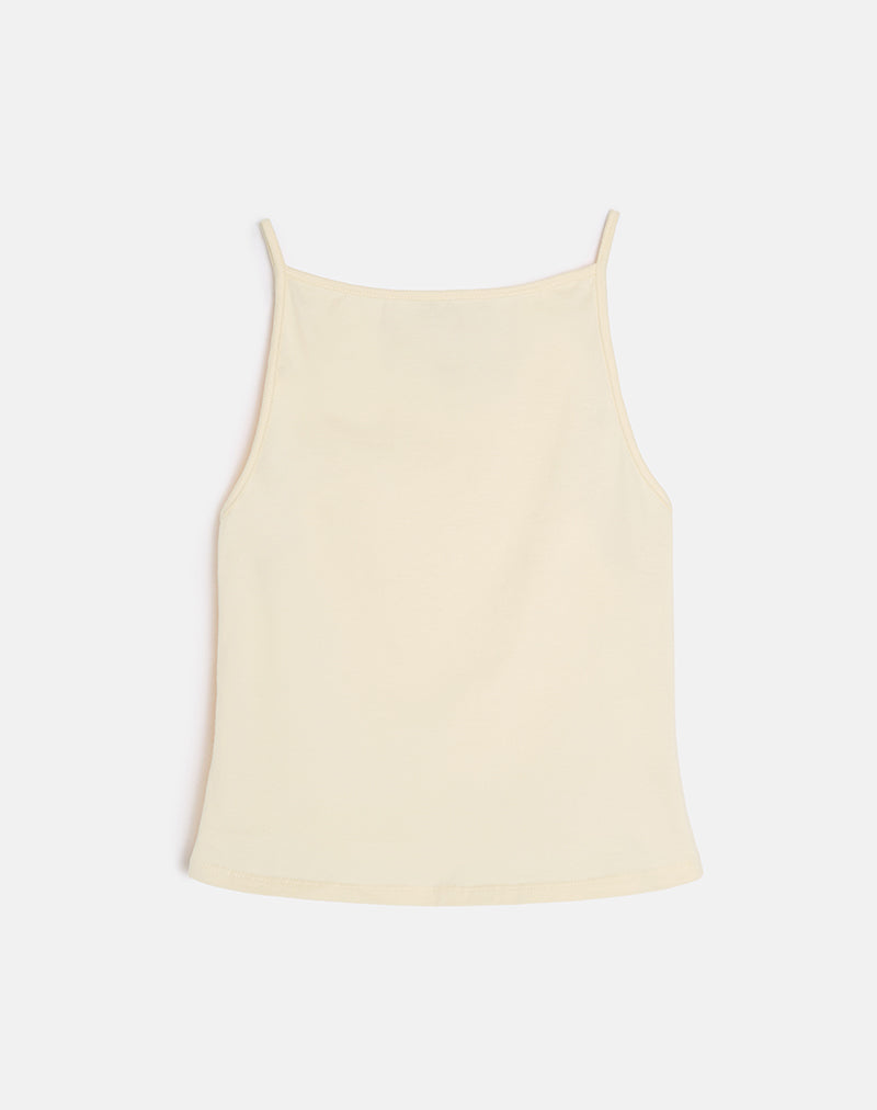 Image of Dudley Vest Top in Buttermilk