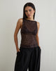 Image of Dudley Vest Top in Sequin Knit Coffee