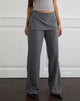 Image of Elka Wrap Trouser in Tailoring Charcoal