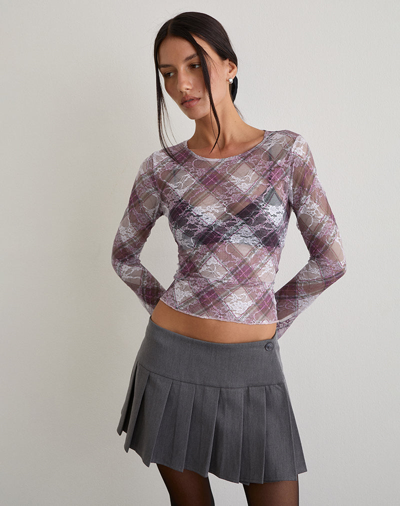 Image of Eireen Top in Country Check Multi