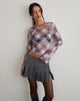 Image of Eireen Top in Country Check Multi