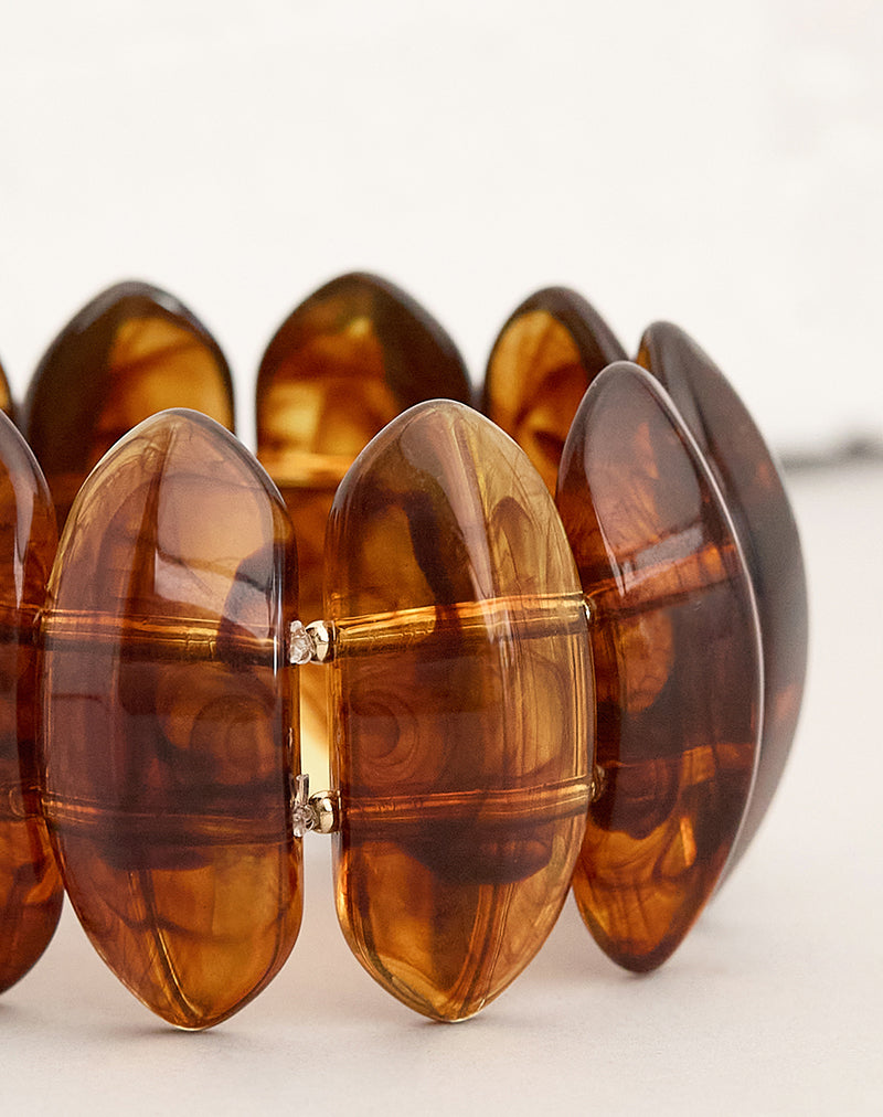 Image of Elas Acrylic Brown Bangles