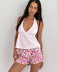Image of Eldana Halter Top in Light Pink