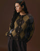 Image of Eliana Cardigan in Knit Argyle Brown